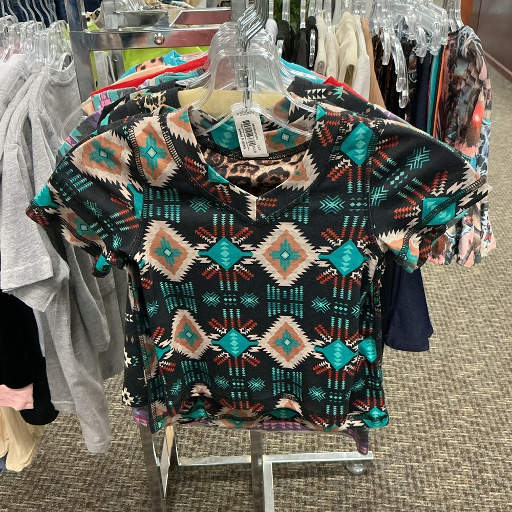 Tribal Pattern Kids Short Sleeve Tee